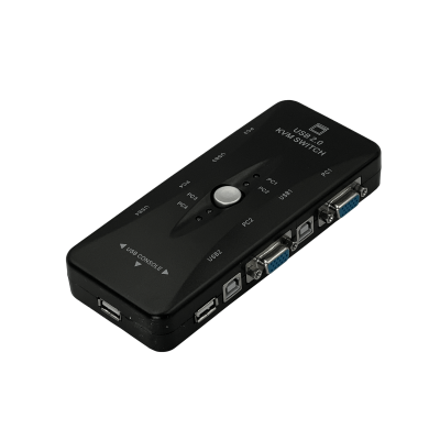 KVM41UA Conmutador-KVM-4-USB/VGA Concentrador-3-USB2.0 necesita-Cables no-necesita-Adaptador-Corriente