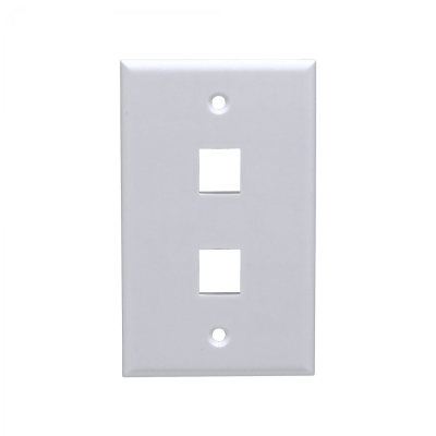 FP2WU BLANCO 2-Keystone Vertical Faceplate 70x114mm