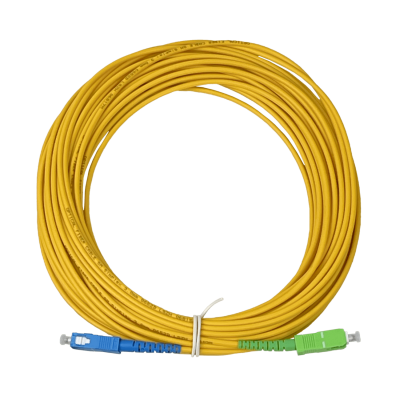 JFSAC15X Cable de Fibra Óptica Simplex Monomodo SM 9/125um de 3mm SC/APC a SC/UPC 15 Metros