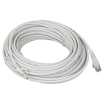 CPG-200L LINKMADE Cable de Red Cat5e GRIS LSZH 20 Metros Multifilar con Terminales Inyectados