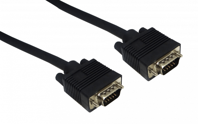 VGA-3MM 3mt Macho-Macho DB15-M VGA-M Cable Video Negro Blindado 300cm