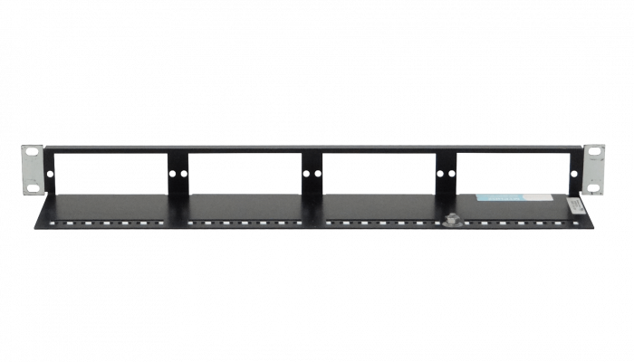MTPHD2 BRANDREX Panel de Cabecera Metálico Rack 1U Ranurado para 4 Cassettes Vacíos, requiere SCA/SCB