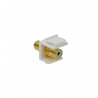 KRCWL Keystone blanco RCA hembra a RCA hembra, conector H-H