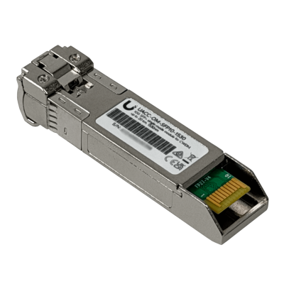 SFP10-1530 UBIQUITI transceptor óptico 1530nm monomodo, 2 conectores LC, SFP+ 20km alcance, 10Gbps velocidad, componente UACC-OM-SFP10-1530