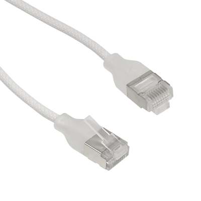 WEPA-01 UI 1 metro Latiguillo Etherlighting Blanco Cat6a UACC-CABLE-PATCH-EL-C6A-1M-W