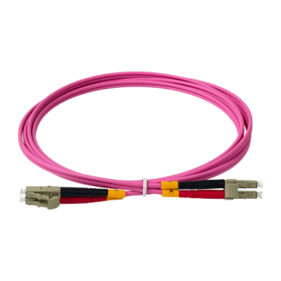 JF4LL2 LSZH 2mt LC-LC OM4 MultiModo MM Duplex Jumper Fibra 50/125um 3mm