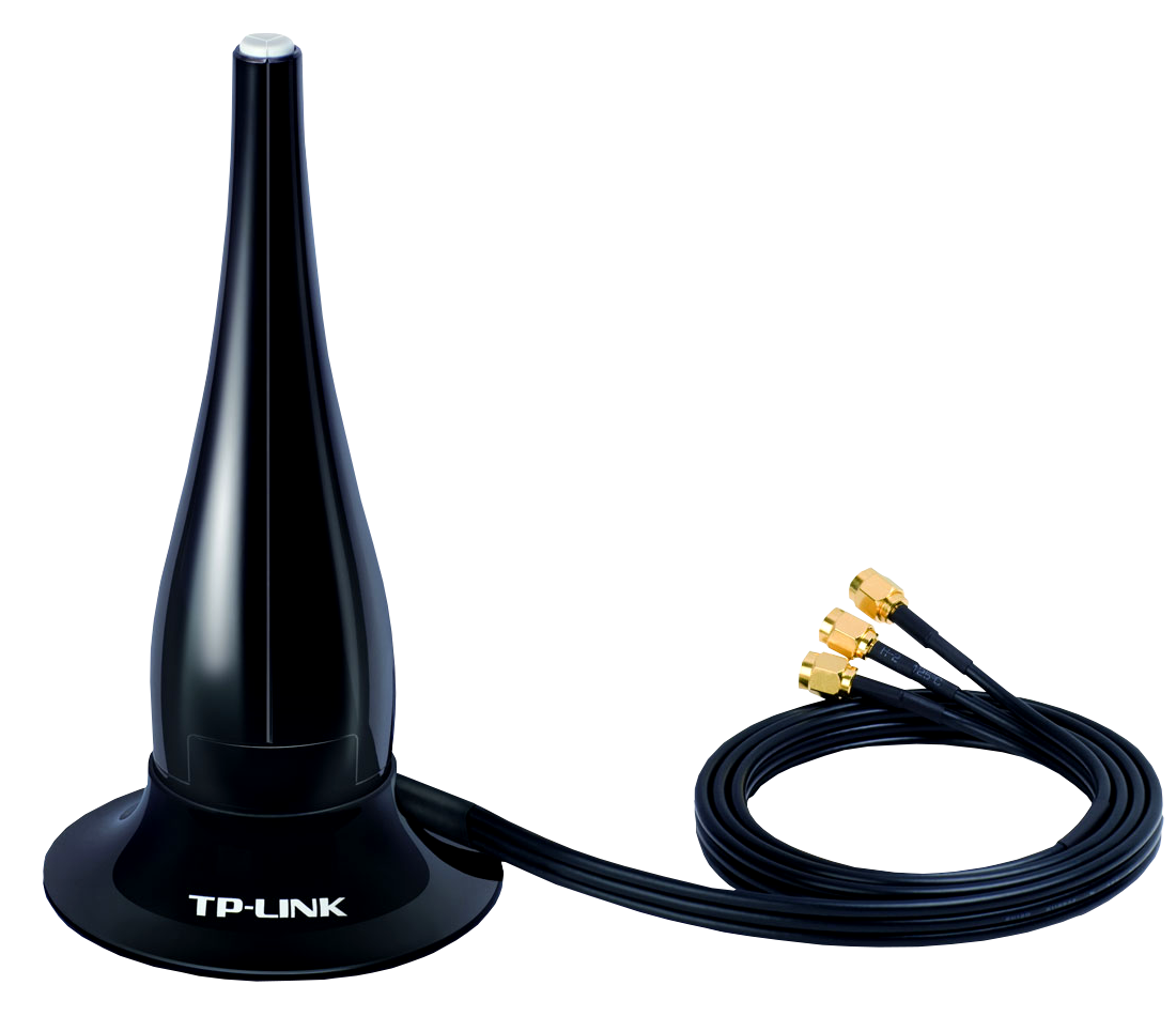 TL-ANT2403N Antena omnidireccional TP-LINK de 3 dBi para 2,4 GHz, conector 3-RPSMA-Macho y cable de 1 metro
