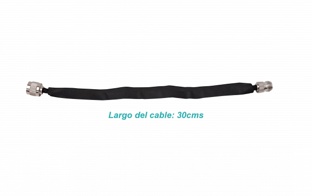 NMTNH 30cm Recto N-Hembra N-Macho Paso Ventana Puerta Cable Coaxial 0-6GHz Negro