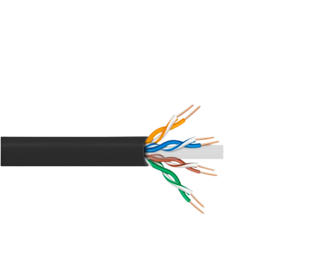 CBX6L-UN3 LINKMADE Cable UTP Exterior PE Unifilar Negro Cat6 Cobre 300 metros