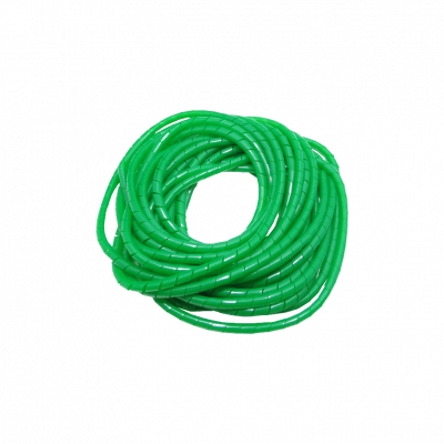 KS-12V Funda Verde 12 Metros 12/15/0,85mm Helicoidal Organizador de Cables