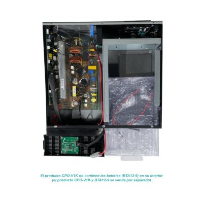 CPO-V1K CITO 1KVA Necesita 2-Acumuladores 2x9Ah 24Vdc 900W En Línea 0ms UPS 2U Rack