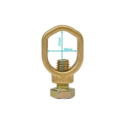 BRA-CC Conector Bronce Para Barra Toma Tierra de 3/4 5/8 1/2