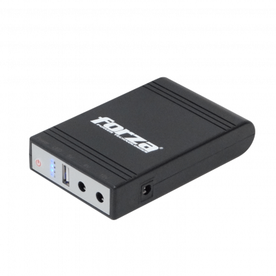 DC-140USB FORZA UPS DC 15WH 2000mAh in:12V-2A ou:5V 9V 12V/2A USB/Plug Bat-Litio
