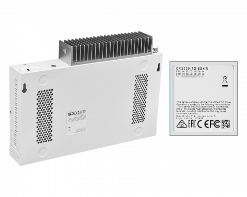 CRS309-1G-8S+IN MIKROTIK 8-SFP/SFP+10G 1-1000 Consola L5 incl-24V Conmutador Rack Capa3 Administrable