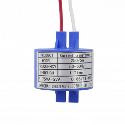 CT5-250 Transformador de corriente 250A/5A Clase 0,5 Diámetro interior 23mm exterior 50mm Paso de cable único