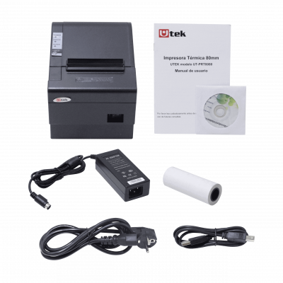 UT-PRT8080 UTEK Impresora de Recibos Térmica POS con Interfaz USB y Ethernet 72mm 300mm/s 203dpi