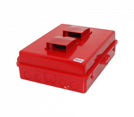NP171406RV ALTELIX Ventilada Carmesí 432x355x152mm IP55 Cofre Exterior NEMA3 PC+ABS