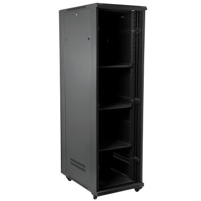 RK42-6L-LIQ. LINKMADE SIN EMBALAJE Cristal 42U 600mm 60cm-Profundidad Armario Ventilador PDU Franja