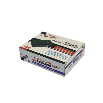 KVM21UA Conmutador KVM 2 puertos USB/VGA con hub de 3 puertos USB 2.0, requiere cables, no incluye fuente de poder, resolución 1920x1440