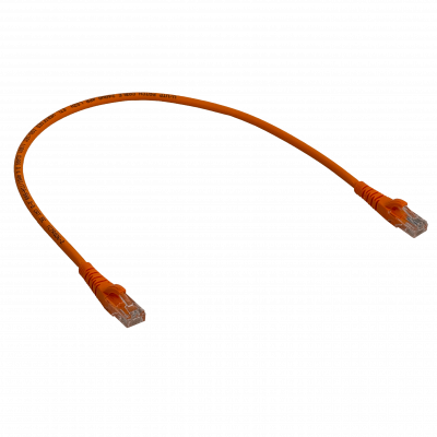 CPB-05-4 LINKMADE Pack 4 unidades, cable patch multifilar CAT5E naranja LSZH sobremoldeado, 50 centímetros