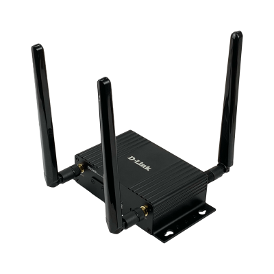 DWM-312W D-LINK router 4G/LTE con doble ranura SIM, un puerto WAN/LAN, un puerto LAN, Wi-Fi 2,4GHz, funcionalidades M2M y SNMP, compatible con redes GSM, incluye fuente de 12V
