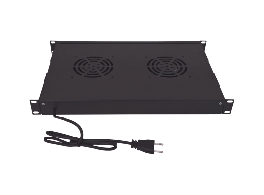 RAT-1L LINKMADE 1U 2-Coolers Negro c/Interruptor-Encendido 220VAC