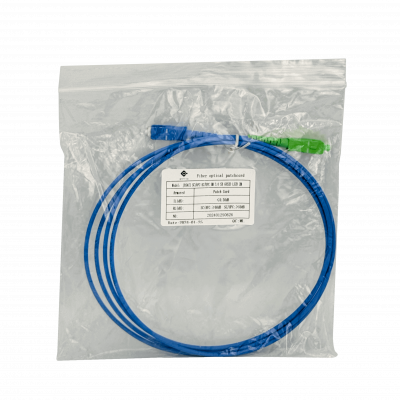 JBSAC2 Cable jumper de fibra óptica simplex SM 9/125um LSZH blindado de 2 metros SC/APC a SC/UPC de 3.0mm