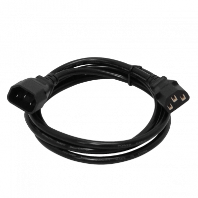 NCMC ULINK Cable de Alimentación Macho-Hembra C13 a C14 3x0,75mm2 6A Longitud 1,8 Metros