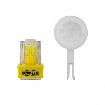 PLUG-010-YW TRIPPLITE Pack de 10 Bloqueos Amarillos para Conector RJ45 Universal necesita llave