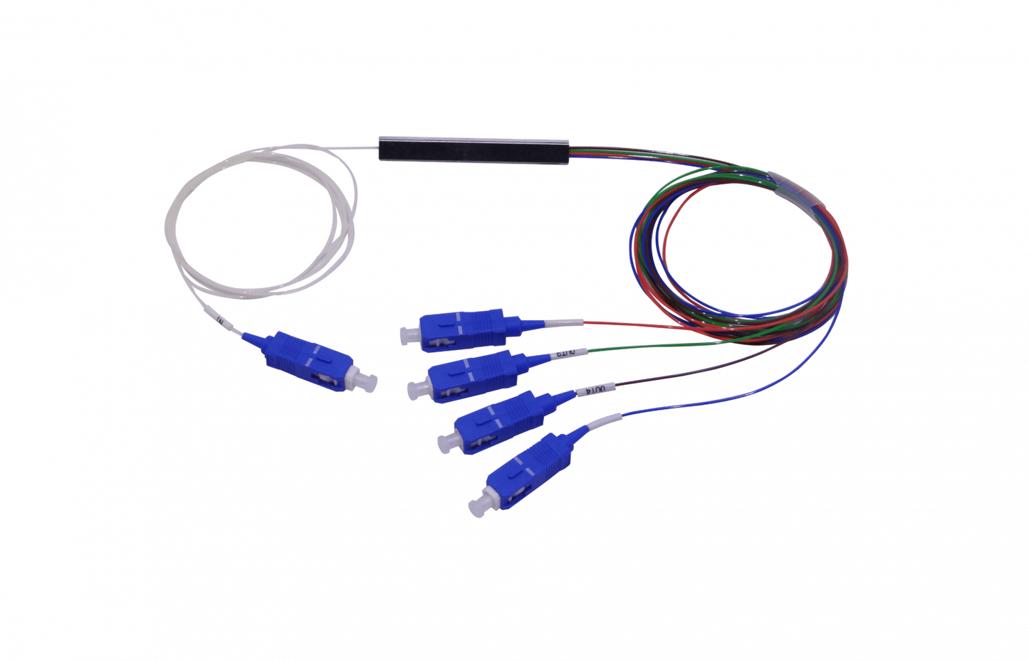 SPLITTER-04C 1x4 SC/UPC Divisor PLC EPON GPON 200cm G657A1 0,9mm 1260-1650nm