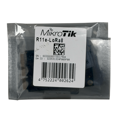 R11E-LR8 MIKROTIK 863-870MHz LoRaWAN LBT Semtech-SX1301 1-u.FL 20dBm Tarjeta miniPCIe