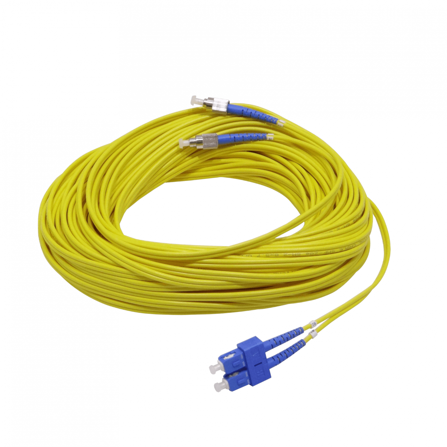JFSCF25 25mt SC-FC Monomodo SM Dúplex Cable Puente de Fibra 9/125um 3.0mm