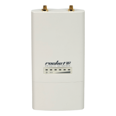 ROCKETM2 UBIQUITI 2,4GHz 1-100-PoE 2-RPSMA-H RM2 Necesita Antena DoblePolaridad