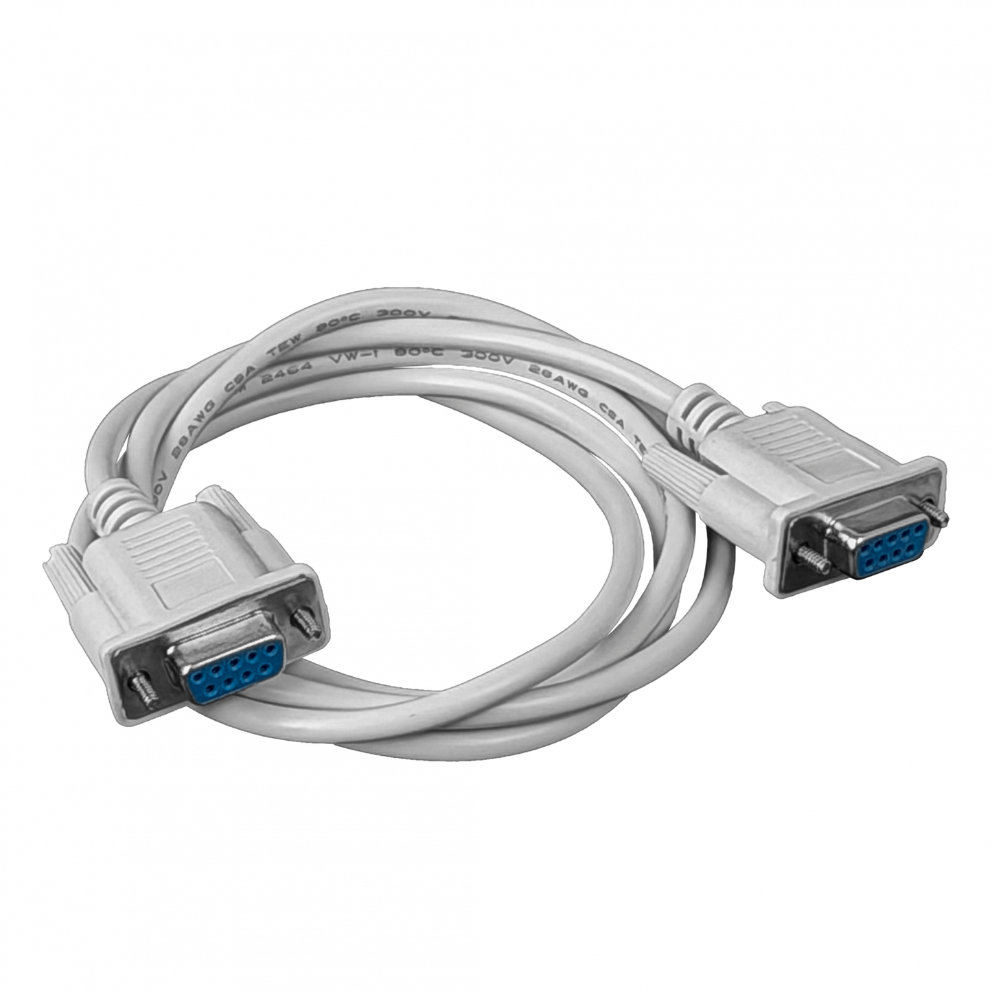DB9-1HH Cable serial directo RS232 DE-09 de 1,3 metros, conector hembra a hembra