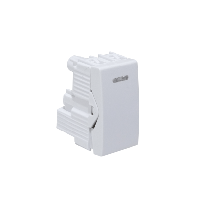 KEP-G KALOP Interruptor unipolar blanco de 9/12 con 2 pines para 16A 250V, requiere módulo KEP-A KL40100