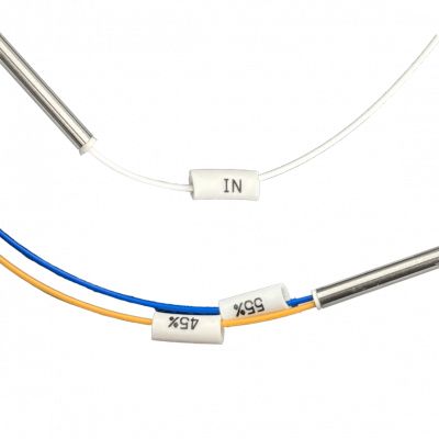 DIVI-55 Divisor óptico desbalanceado FBT 1x2 con relación 55-45, sin conectores, apto para redes EPON, GPON y XGPON