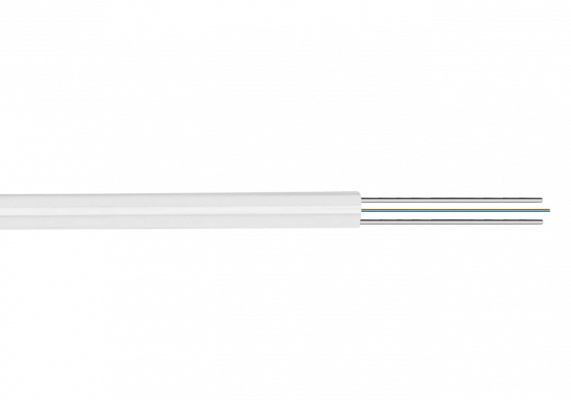 CFSP2 2-Fibras-G652D Blanca 500m DropCable Ext. FTTH SM LSZH 3x2mm
