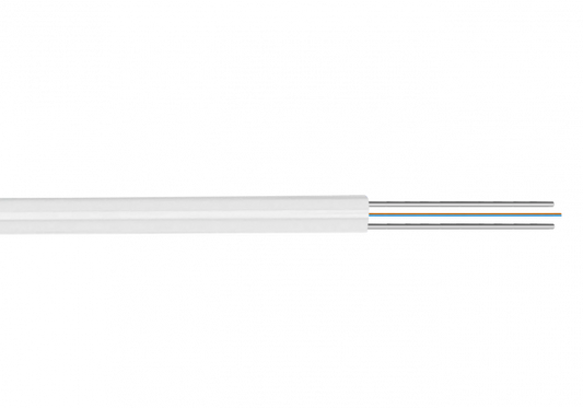 CFSP2 2-Fibras-G652D Blanca 500m DropCable Ext. FTTH SM LSZH 3x2mm