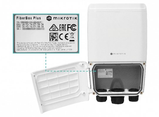 FIBERBOX-PLUS MIKROTIK Switch de Exterior IP66 CRS305-1G-4S+OUT 1-1000Mbps 4-SFP+10G L5 con Fuente 48V Incluida