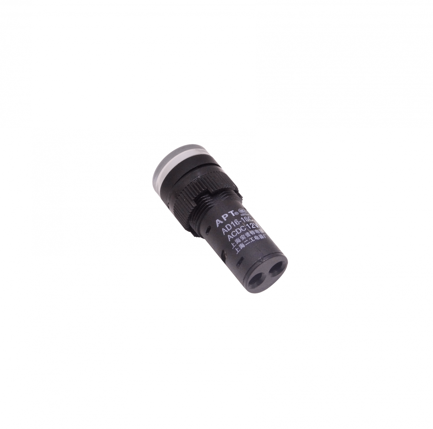 PILOTO-LED-W-12V Blanco Luz Piloto LED 12VDC/AC 15mm-diametro 19mm-cabeza 45mm-altura