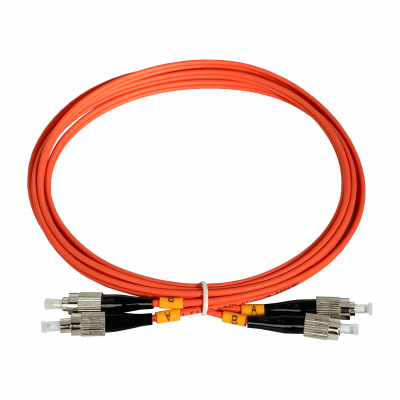 JFMFF2 Latiguillo dúplex de fibra óptica multimodo OM1 62.5/125µm, 2 metros, conectores FC-FC, cubierta LSZH