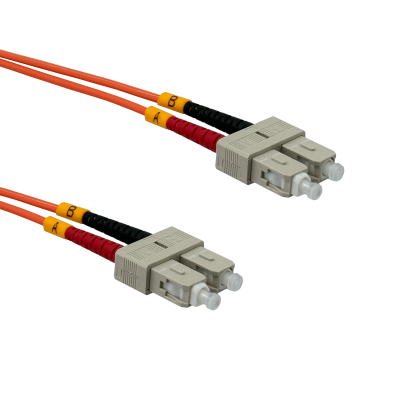 JFMCC2 2mt SC-SC OM1 MultiModo MM Duplex Jumper Fibra 62.5/125um 3mm LSZH