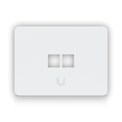UFP2W UI 1-unidad Blanco 2-Keystone Horizontal Faceplate Pintable 118x88mm