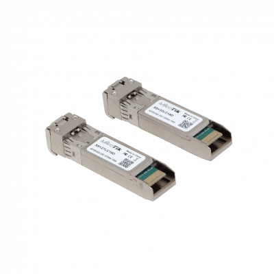 XS+2733LC15D MIKROTIK 1-LC Transceptor bidireccional SFP28 25G compatible SFP+ 10G alcance 15km par 1270/1330nm monomodo