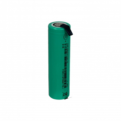18650-P 18x65mm 1-Celda Soldable 3,7V 3200mAh Ion-Litio Recargable Acumulador 11,84Wh