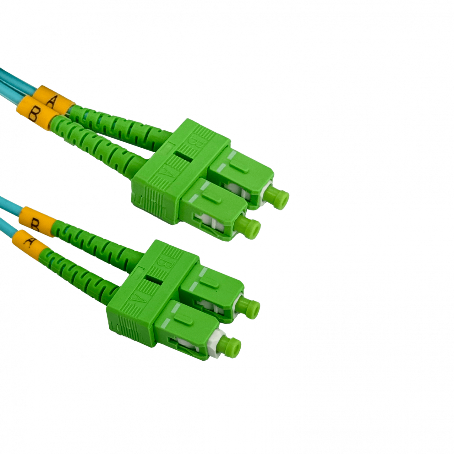 JF3AA2. 2mt SC/APC-SC/APC OM3 Multimodo MM Duplex Jumper Fibra LSZH