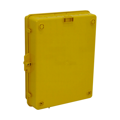 NP171406Y ALTELIX Caja de Poliéster Amarilla 432x355x152mm IP55 para Exteriores NEMA3 PC+ABS