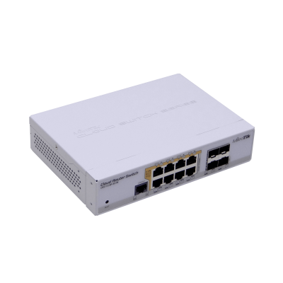 CRS112-8P-4S-IN MIKROTIK Fuente-Cable 67W 8-1000-PoE24V 4-SFP L5 Consola incl-28V Doble-Corriente-Continua