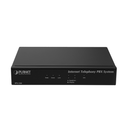 IPX-330 PLANET Central Telefónica IP PBX 30 Cuentas SIP 1 Puerto 10/100 1 WAN 2 Puertos FXO RJ11 USB Fax