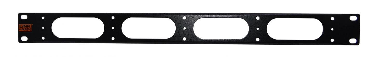 RAP-1A LINKMADE Panel Ciego para Rack de 1U con Ventilación, fabricado en Acero, color Negro